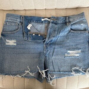 PacSun Blue Distressed Jean Shorts